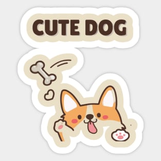 CUTE DOG Sticker